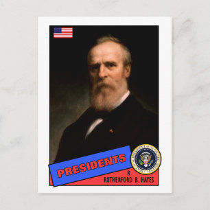 Rutherford B. Hayes Baseball Card Postkarte