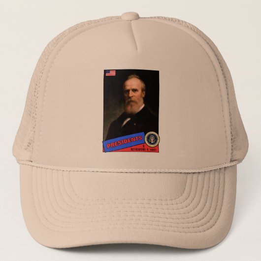 Rutherford B. Hayes Baseball Card Truckerkappe (Vorderseite)