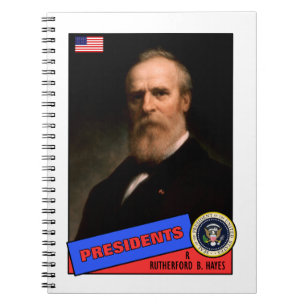 Rutherford B. Hayes Baseballkarte Notizblock
