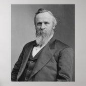 Rutherford B. Hayes Portrait von Mathew Brady Poster (Vorne)