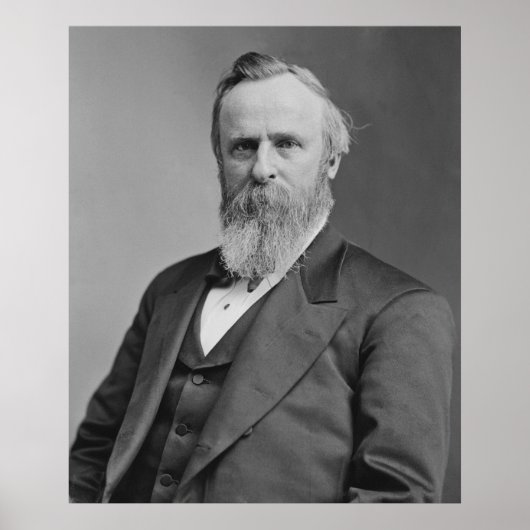 Rutherford B. Hayes Portrait von Mathew Brady Poster (Vorne)