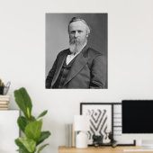 Rutherford B. Hayes Portrait von Mathew Brady Poster (Heimbüro)