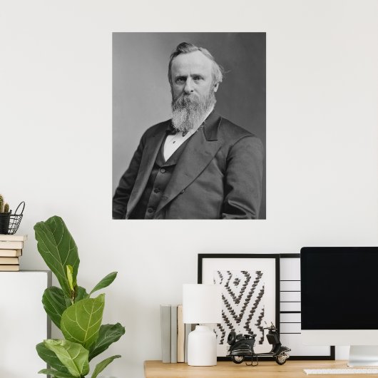 Rutherford B. Hayes Portrait von Mathew Brady Poster (Heimbüro)