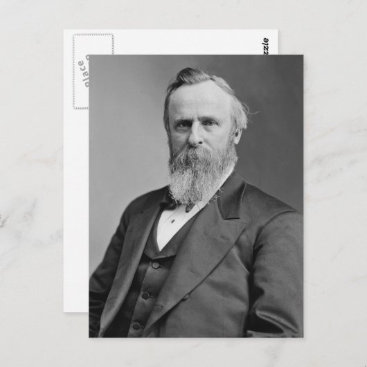 Rutherford B. Hayes Postkarte (Vorne/Hinten)