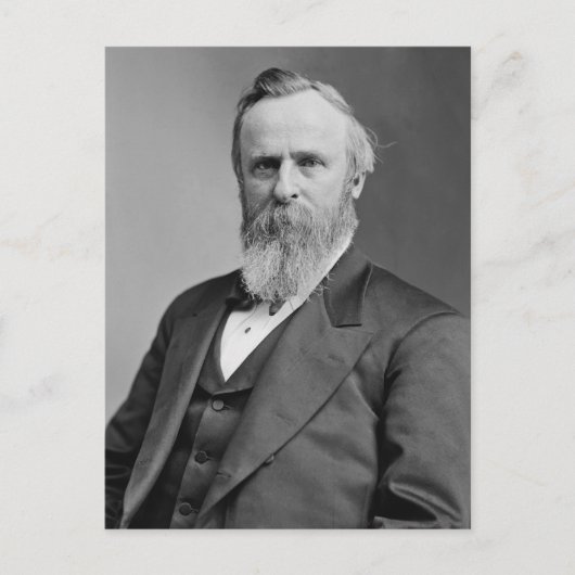 Rutherford B. Hayes Postkarte (Vorderseite)