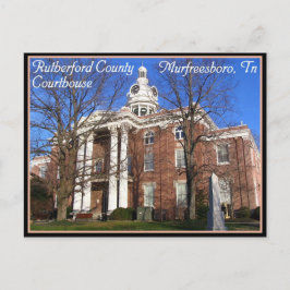 Rutherford Landkreis Courthouse - Murfreesboro, TN Postkarte