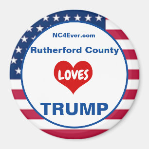 Rutherford Landkreis LIEBEN TRUMP Patriotic Kühlsc Magnet