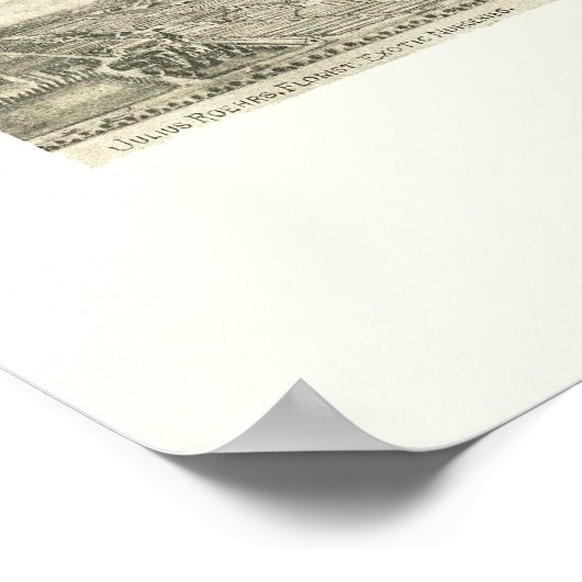 Rutherford, NJ Panoramic Map - 1904 Poster (Ecke)