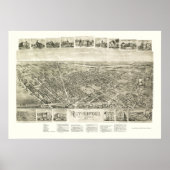 Rutherford, NJ Panoramic Map - 1904 Poster (Vorne)