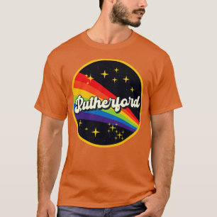 Rutherford Regenbogen im Weltraum im Vintage-Stil T-Shirt