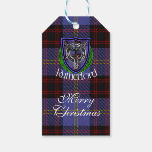 Rutherford-Schottischer-Clan-Tartan & Wappen Geschenkanhänger