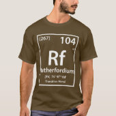 Rutherfordium-Element (weiß) T-Shirt (Vorderseite)