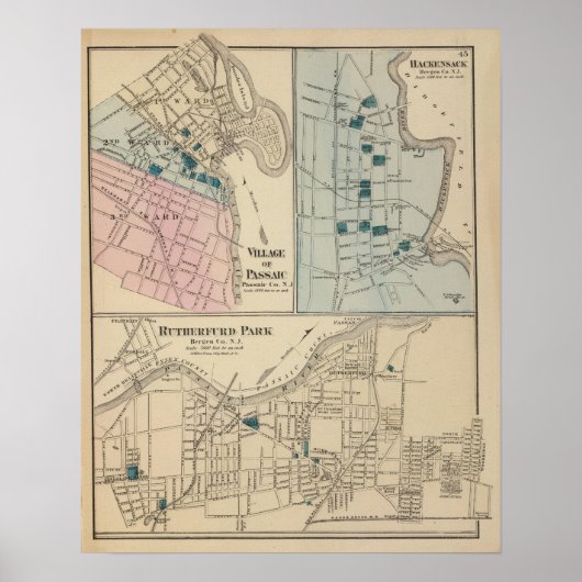Rutherfurd Park, Passaic, Hackensack Poster (Vorne)