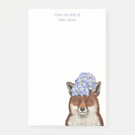 Ruthie der Fuchs Post it Notizblock (Vorderseite)