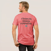 Ruthless Aggression Fitness Gym T-Shirt Nr. 1 Tri-Blend Shirt (Rückseite voll)