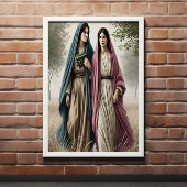 Ruth's Walking zusammen mit Mut und Liebe Poster