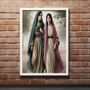 Ruth's Walking zusammen mit Mut und Liebe Poster