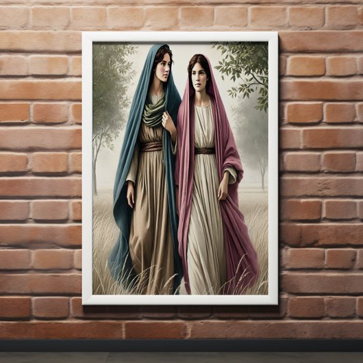 Ruth's Walking zusammen mit Mut und Liebe Poster