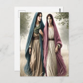 Ruth's Walking zusammen mit Mut und Liebe Postkarte (Vorne/Hinten)