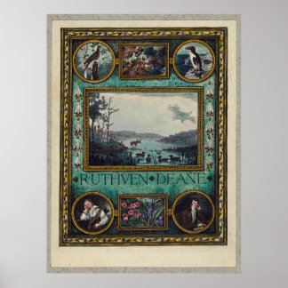 Ruthven Deane, Frank S. Hatch Buchzeichen Birds Poster