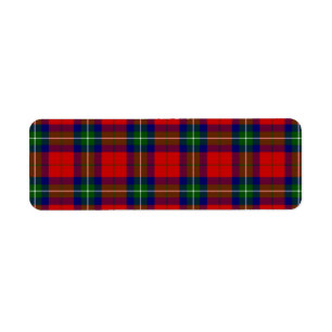 Ruthven Tartan Rot Blau kariert