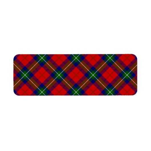 Ruthven Tartan Rot Blau kariert (Vorne)