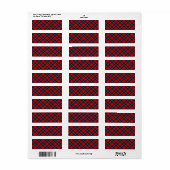 Ruthven Tartan Rot Blau kariert (Vorne)