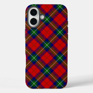 Ruthven Tartan Rot Blau kariert iPhone 16 Plus Hülle
