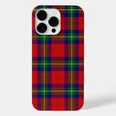 Ruthven Tartan Rot Blau kariert iPhone Hülle (Rückseite)