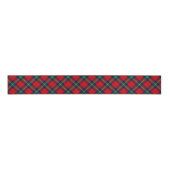 Ruthven Tartan Rot Blau kariert Ripsband (Vorderseite)