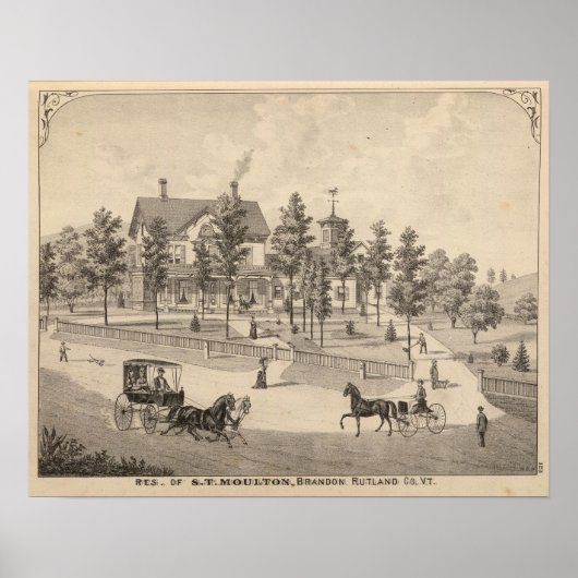 Rutland in Vermont Poster (Vorne)