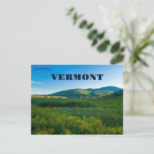 Rutland Vermont Postkarte (Stehend Vorderseite)