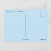 Rutland Vermont Postkarte (Rückseite)