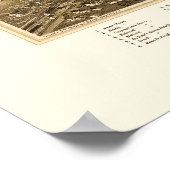 Rutland, VT Panorama Karte - 1885 Poster (Ecke)