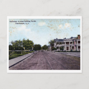 Rutledge Ave, Charleston SC Vintag Postkarte