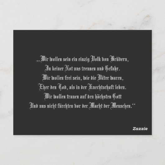 Rütlischwur Postkarte (Rückseite)
