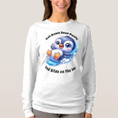Rutschen auf dem Eis T-Shirt (Vorderseite)