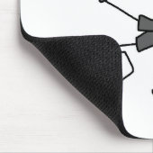 Rutschfeste Baseball-Mauspad Mousepad (Ecke)