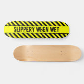 rutschig, wenn nass skateboard (Horizontal)