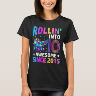 Rutscht in 10 Jahre alte Skates 10. Geburtstag Gif T-Shirt