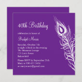 Rütteln Sie Ihre Schwanz-Federn, die Geburtstag Einladung (Vorne/Hinten)