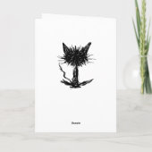 Rütteln Sie schwarze Katze auf Karte (Rückseite)