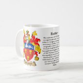 Rutter, der Ursprung, die Bedeutung und das Wappen Kaffeetasse (Vorderseite Links)