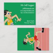 Rüttler, Herr Jeff Jogger Visitenkarte (Vorne/Hinten)