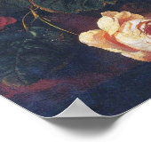 Ruysch - Blume in einer Glasvase Poster (Ecke)