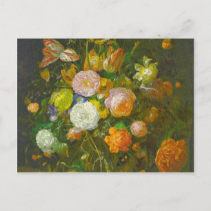 Ruysch, Rachel Blumenstrauß Postkarte