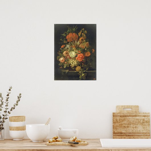 Ruysch - Stillleben von Blume Poster (Küche)
