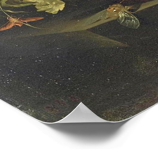 Ruysch - Stillleben von Blume Poster (Ecke)