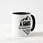 RV-Abenteuer-Leben-Mountain-Camper-Design Tasse (VorderseiteRechts)