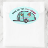 RV-Anhänger-Aufkleber Ovaler Aufkleber (Tasche)